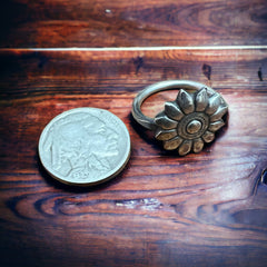 Western Wildflower Ring - Solid sterling silver western sunflower ring