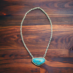 Leslie Nez Turquoise & Sterling Silver Necklace