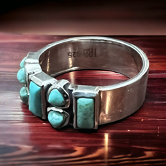 Lasso Luxe Ring with Kingman Turquoise