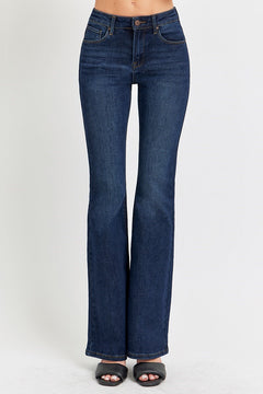 Risen High Rise Basic Flare Jeans - Dark & Light Washes available