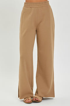 Risen Wide Leg Jersey Pants