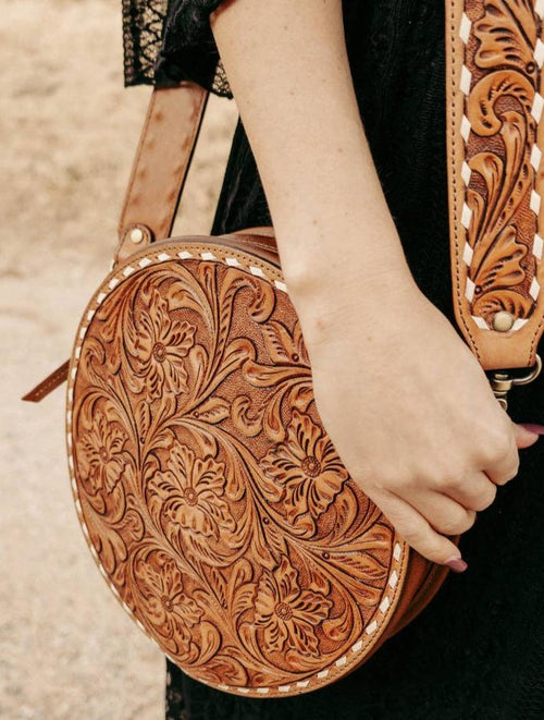 STOCKYARD TOOLED CANTEEN BAG