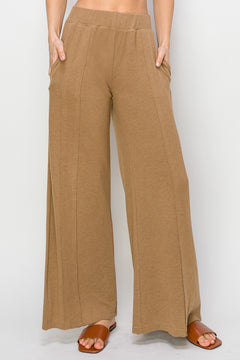 Risen Wide Leg Jersey Pants