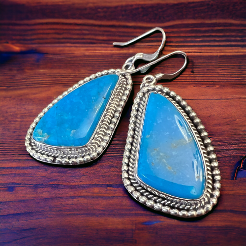 Verley Betone Turquoise & Sterling Silver Earrings