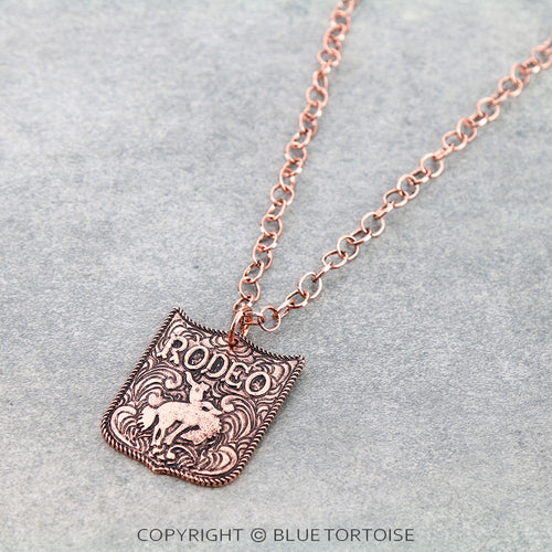 Western Rodeo Pendant Necklace