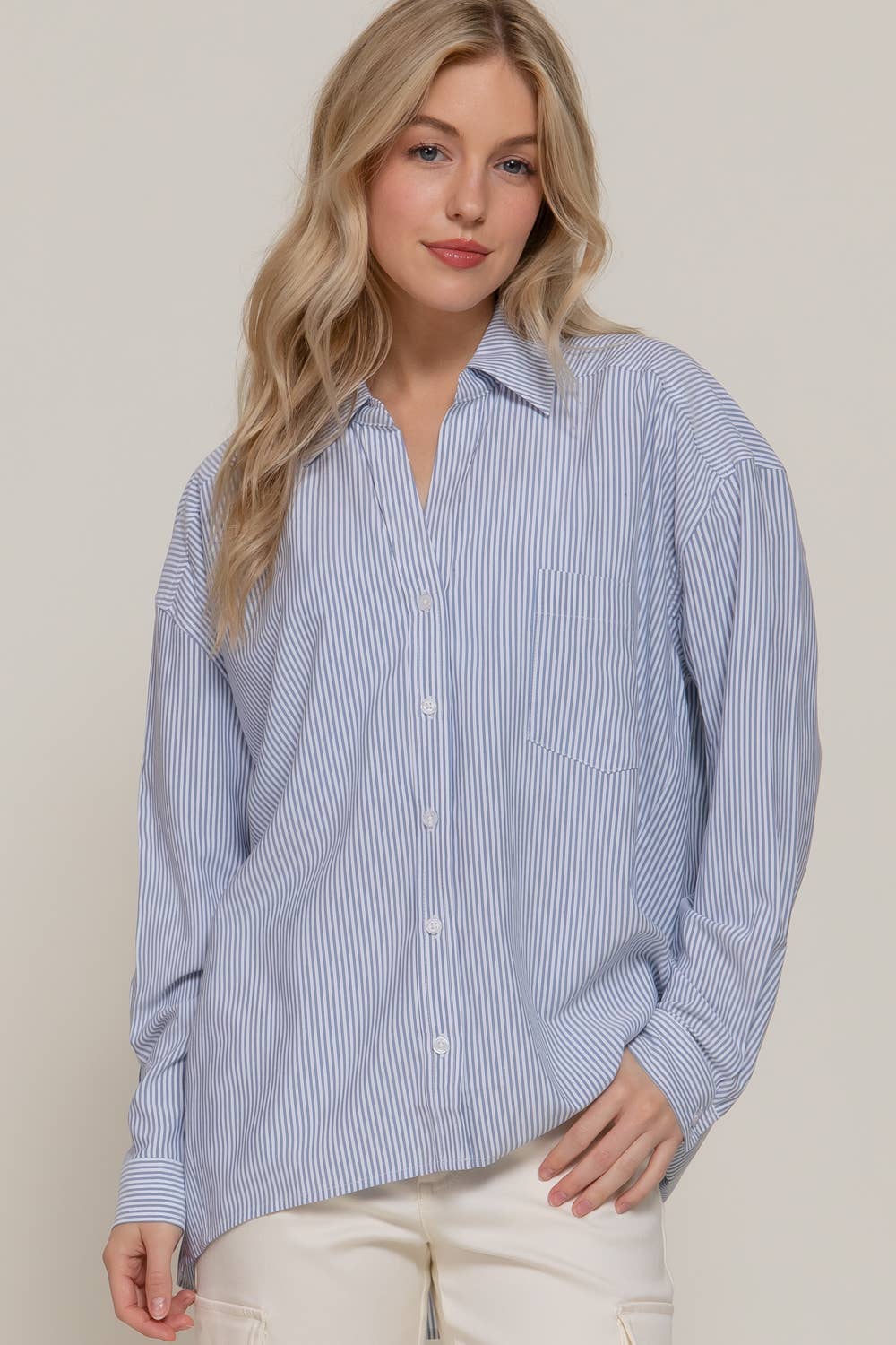 Acadia Long Sleeve Button Down Shirt - Cowhide and Conchos