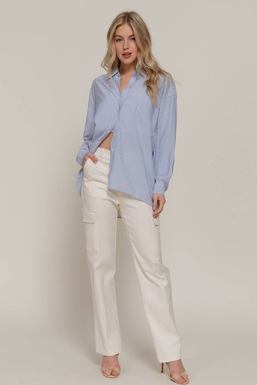 Acadia Long Sleeve Button Down Shirt - Cowhide and Conchos