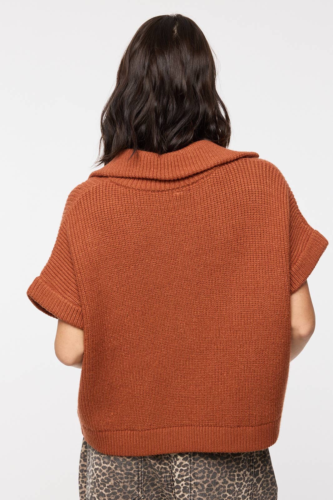 Agave Half - Zip Sweater - large remaining - Cowhide and Conchos