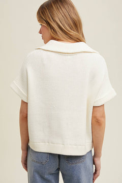 Agave Half - Zip Sweater - large remaining - Cowhide and Conchos