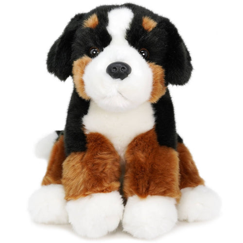 Bastien The Bernese Mountain Dog | 12.5 Inch Plush - Cowhide and Conchos