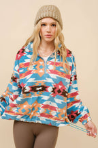 Santa Fe Fleece Zip Up Pullover