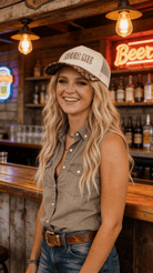 "Beer Me" Embroidered Leopard or Camo Trucker Hat - Cowhide and Conchos