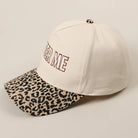 BEER ME Embroidered Trucker Hat - Leopard or Camo - Cowhide and Conchos