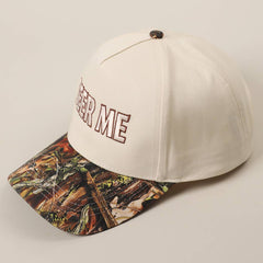 BEER ME Embroidered Trucker Hat - Leopard or Camo - Cowhide and Conchos