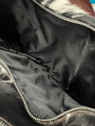 Black and White Hair on Hide Crossbody Diaper Bag - Cowhide and Conchos