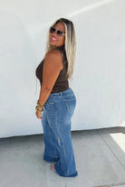 Blakeley Romi Medium Wash Jeans - Size 1, 9 and 13 available - Cowhide and Conchos