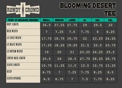 Blooming Desert Tee - Cowhide and Conchos