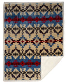 Blue River Plush Throw - Cowhide and Conchos