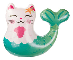 Bobbin' Buddies Inflatable Mer Kitty Water Floatie - Pool Toy - Cowhide and Conchos