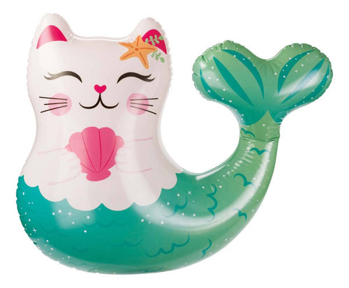 Bobbin' Buddies Inflatable Mer Kitty Water Floatie - Pool Toy - Cowhide and Conchos
