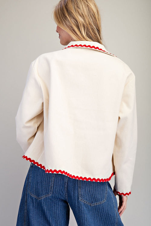 Boot Stitch Embroidered Jacket - Cowhide and Conchos