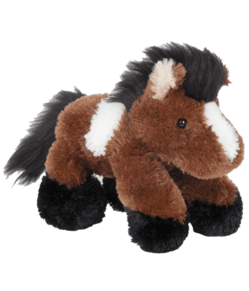 Boots Horse - 16 inch Snuggle Up Horse - Cowhide and Conchos