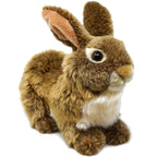 Brigid the Brown Rabbit | 10 Inch Stuffed Animal Plush - Cowhide and Conchos