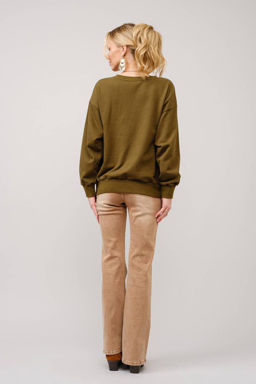 Bull Rider Embroidered Sweatshirt - large remaining - Cowhide and Conchos