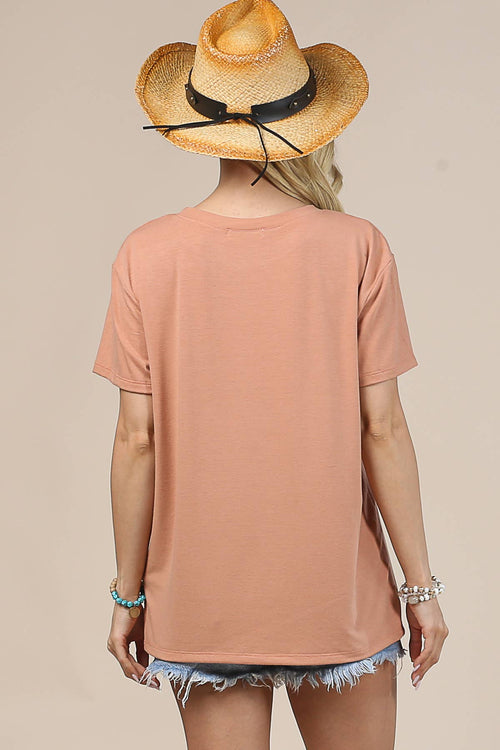 Bullish Short Sleeve Tee - Cowhide and Conchos