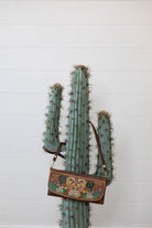 Cactus Fields Genuine Leather Western Bag - Cowhide and Conchos