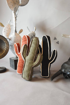 Cactus Throw Pillow - 3 colors available - Cowhide and Conchos