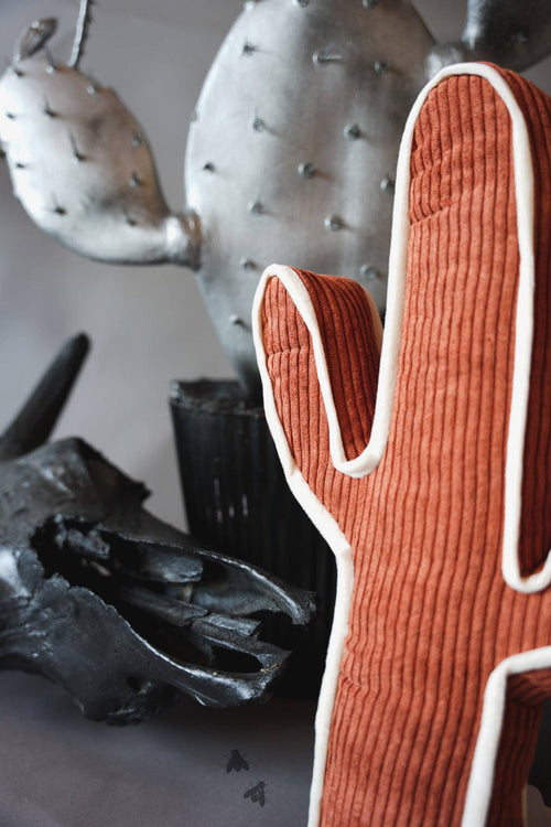 Cactus Throw Pillow - 3 colors available - Cowhide and Conchos