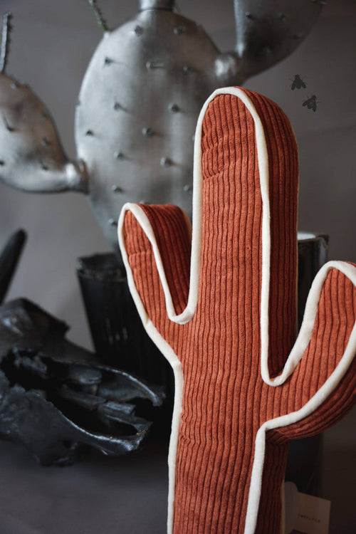 Cactus Throw Pillow - 3 colors available - Cowhide and Conchos