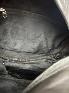 Canteen Bag - Green Leather & Hair on Hide - Cowhide and Conchos