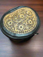 Canteen Bag - Vintage Leather & Hair on Hide - Cowhide and Conchos