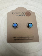 Carina Leekity Opalite Post Earrings - Small but not petite - Cowhide and Conchos