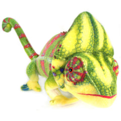 Chamille The Chameleon | 31 Inch Stuffed Animal Plush - Cowhide and Conchos