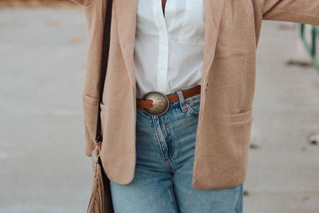 Classic White Button Down Shirt - Cowhide and Conchos