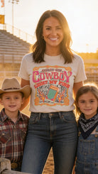 "Come on Cowboy, Light My Fire" Retro Western Graphic T-Shirt – Vintage Cowboy Core Tee - Cowhide and Conchos