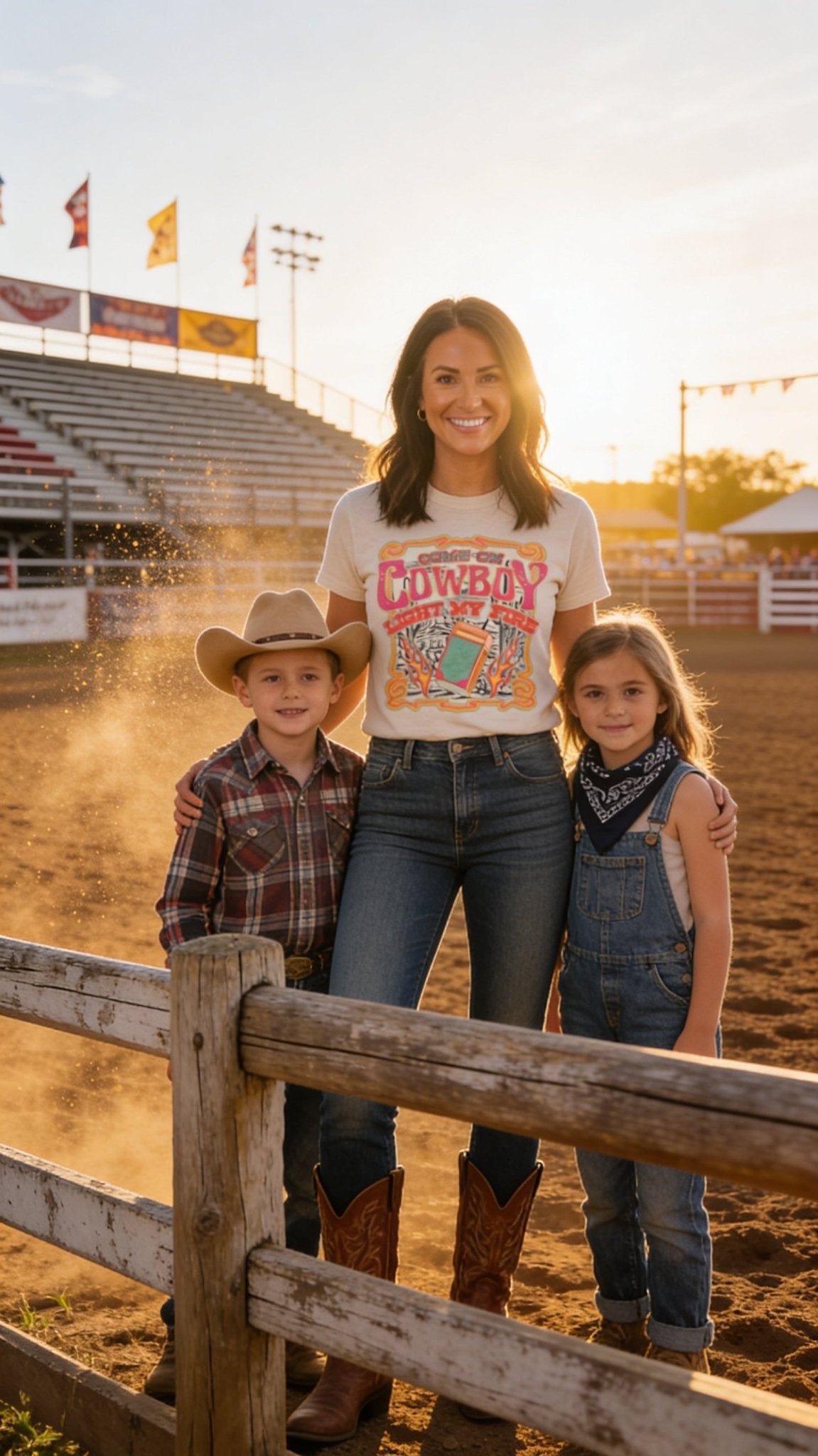 "Come on Cowboy, Light My Fire" Retro Western Graphic T-Shirt – Vintage Cowboy Core Tee - Cowhide and Conchos