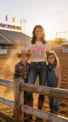 "Come on Cowboy, Light My Fire" Retro Western Graphic T-Shirt – Vintage Cowboy Core Tee - Cowhide and Conchos