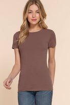 Cotton Spandex Jersey Crew Neck - Cowhide and Conchos