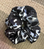 Cow Town Scrunchie - Cowhide and Conchos