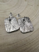 Cowboy Cigarette Fashion Earrings - Cowhide and Conchos