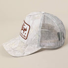 Cowboys Club Embroidered Patch Mesh Cap - Cowhide and Conchos