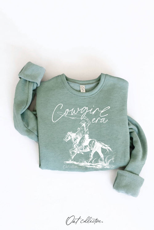 Cowgirl Era Graphic Sweatshirt - Cowhide and Conchos