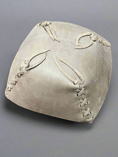 Cowhide Bowl with Laced Details - Cowhide and Conchos