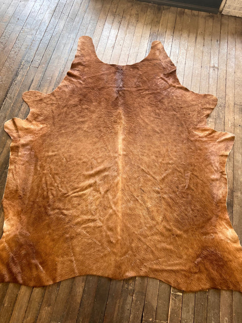 Cowhide Rug - 8' X 6' - Cowhide and Conchos