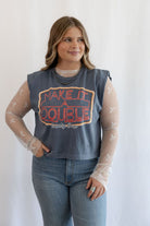Cute Mesh Bow High Neck Design Long Sleeve Fitted Top - Black & Off White - Cowhide and Conchos