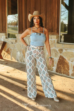 Aztec Printed Trouser Pants